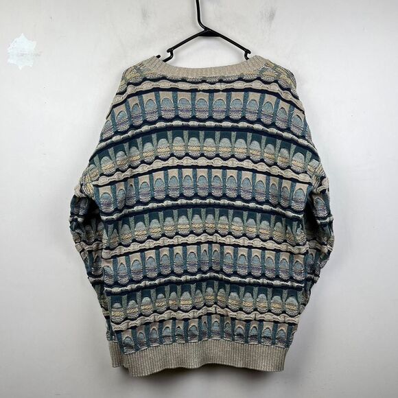 VINTAGE Essay Sweater Cardigan Coogi Style Size XL - Picture 3 of 8